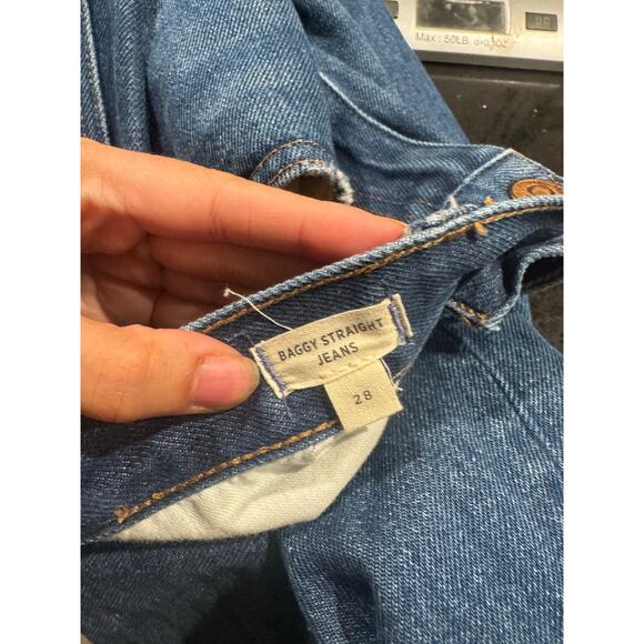 Madewell Womens Baggy Straight Jeans size 28” Preowned euc. - Picture 6 of 9